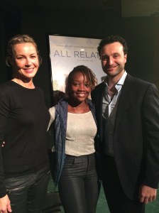 All smiles with actress  Connie Neilsen and Director J.C Khoury 