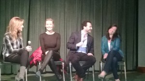 (L to R) Denise Albert, Connie Neilsen, J.C. Khoury, Melissa Musen Gerstein chat it up.