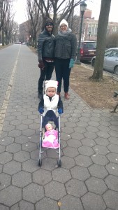 Magnolia alongside mum and dad 