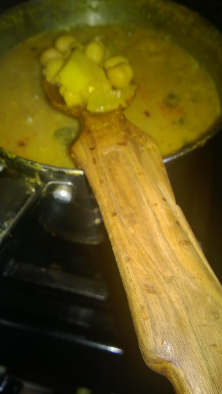 A GO-TO COMFORT FOOD DURING A SNOWY BLIZZARD…CURRIED CHICK PEAS INDIAN  STYLE OF COURSE!  by Debra&nbsp;Lewis-Boothman