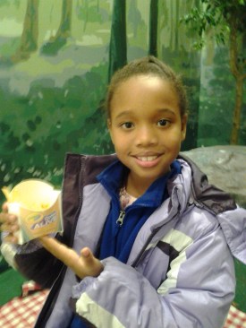 The cheese covered fries  came in pink and yellow. They were AWESOMELY colorful and delicious