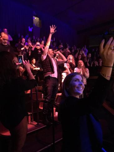 Joey and his voice comes into the crowd. He captivates