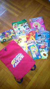 The SWAGGG bag. A big hit. Train ride home was all about coloring and  other kids on the train wanted  to know where to purchase