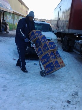Late arriving  food trucks the local neighborhood store