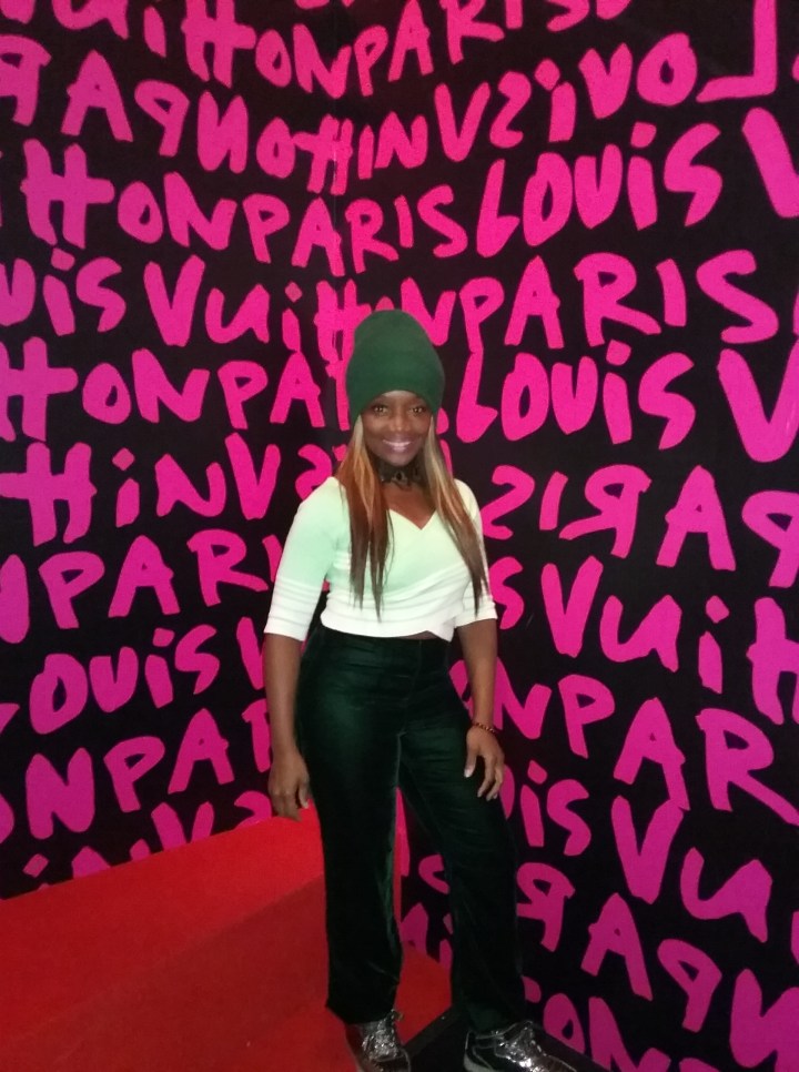 Debra at the NYC “Volez, Voguez, Voyagez – Louis Vuitton exhibition photo by @debrafrombrooklyn